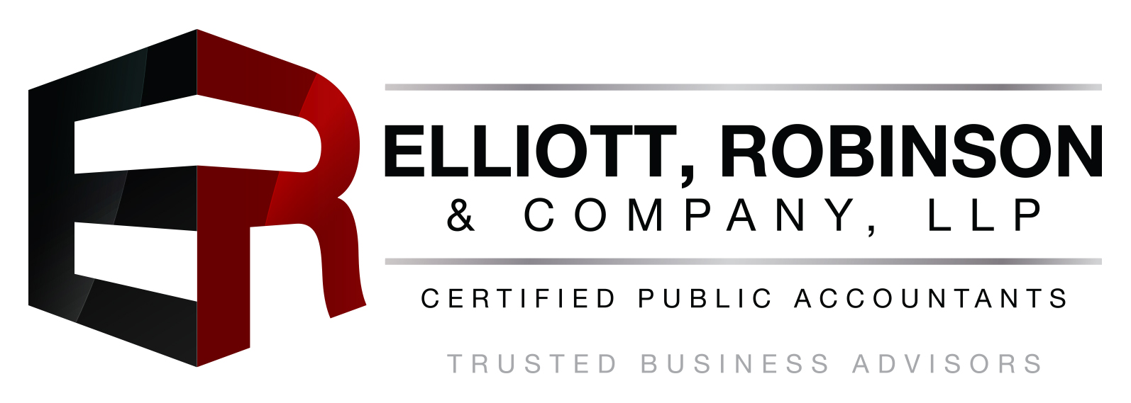 Elliott, Robinson & Company, LLP Logo - Linear - Burgandy