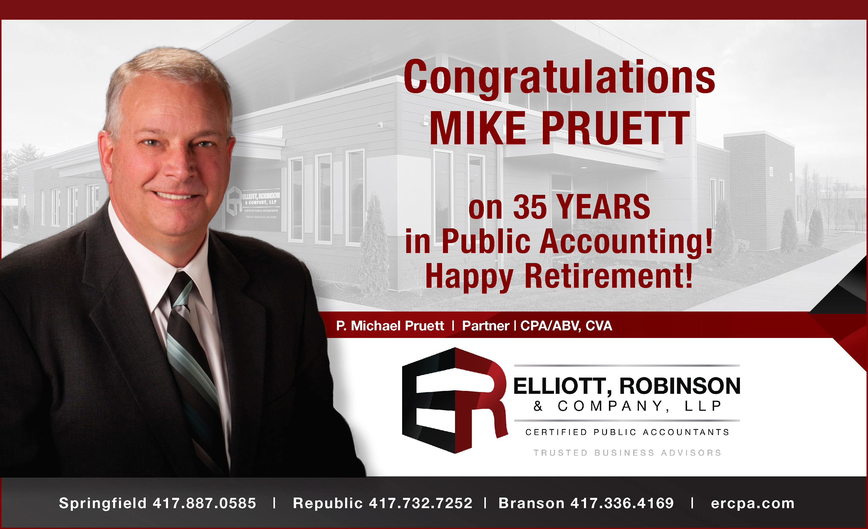 Congratulations Mike Pruett